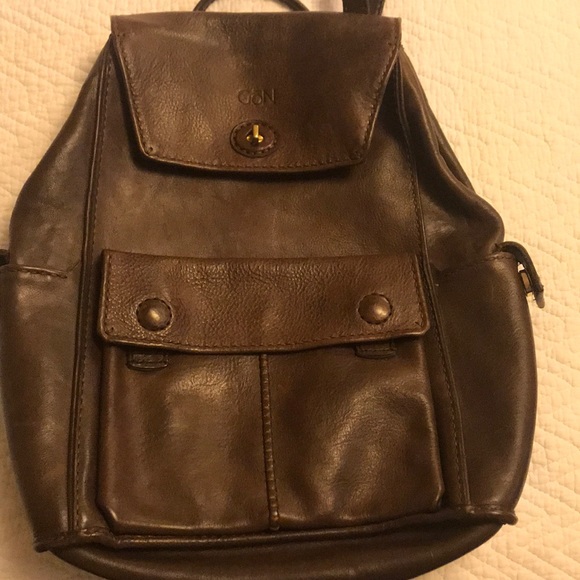 GōN Leather Brown Backpack - Picture 7 of 8
